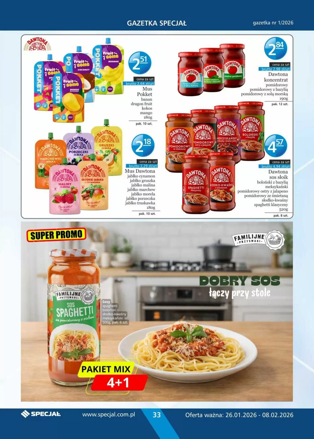 Gazetka promocyjna Specjał  ważna od 26.01.2026 - Strona 33.