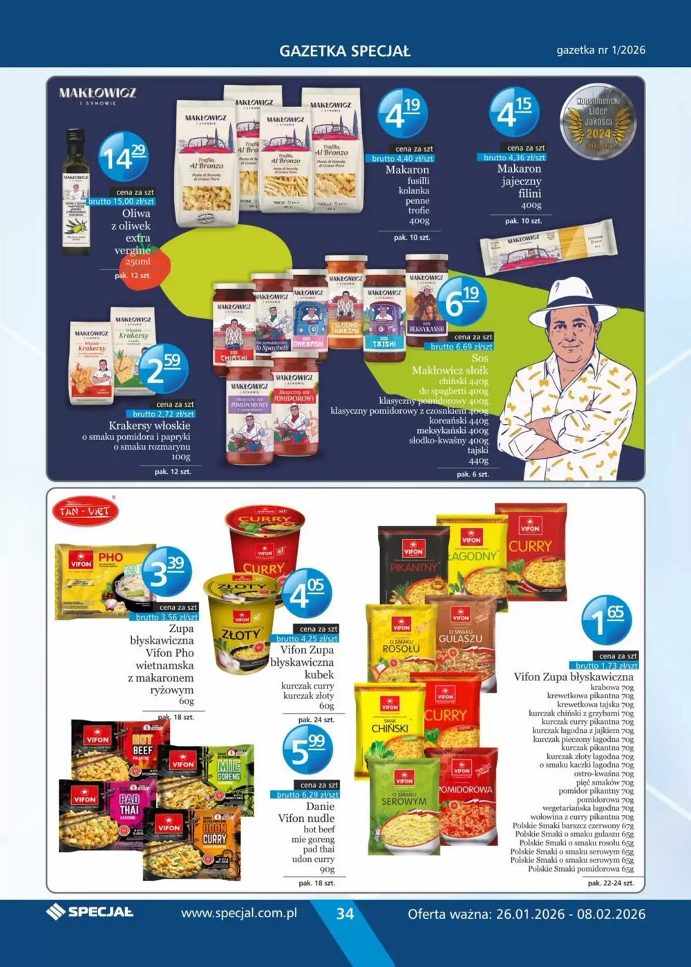 Gazetka promocyjna Specjał  ważna od 26.01.2026 - Strona 34.