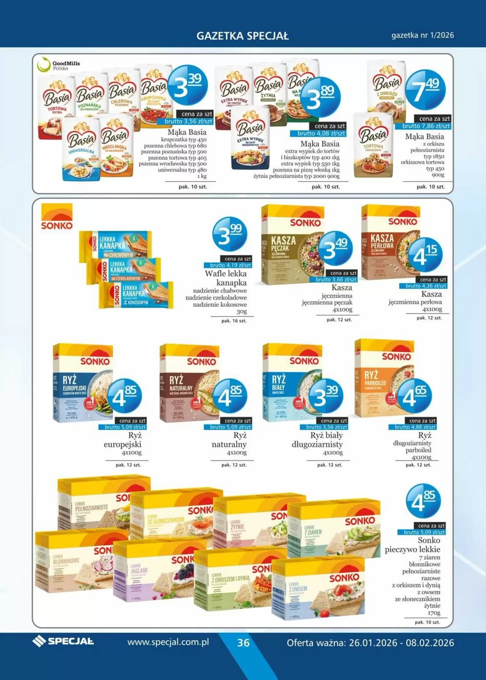 Gazetka promocyjna Specjał  ważna od 26.01.2026 - Strona 36.
