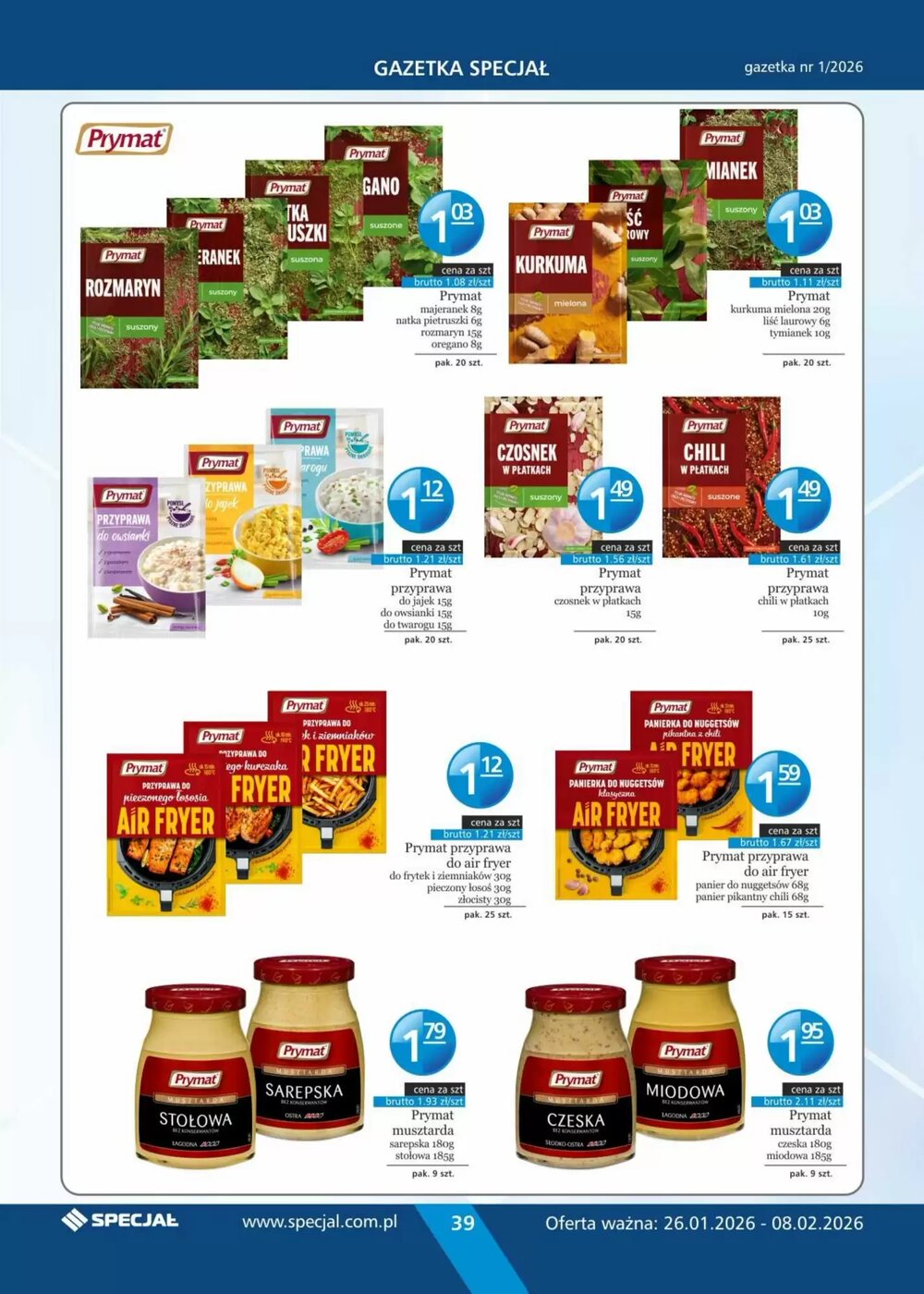 Gazetka promocyjna Specjał  ważna od 26.01.2026 - Strona 39.
