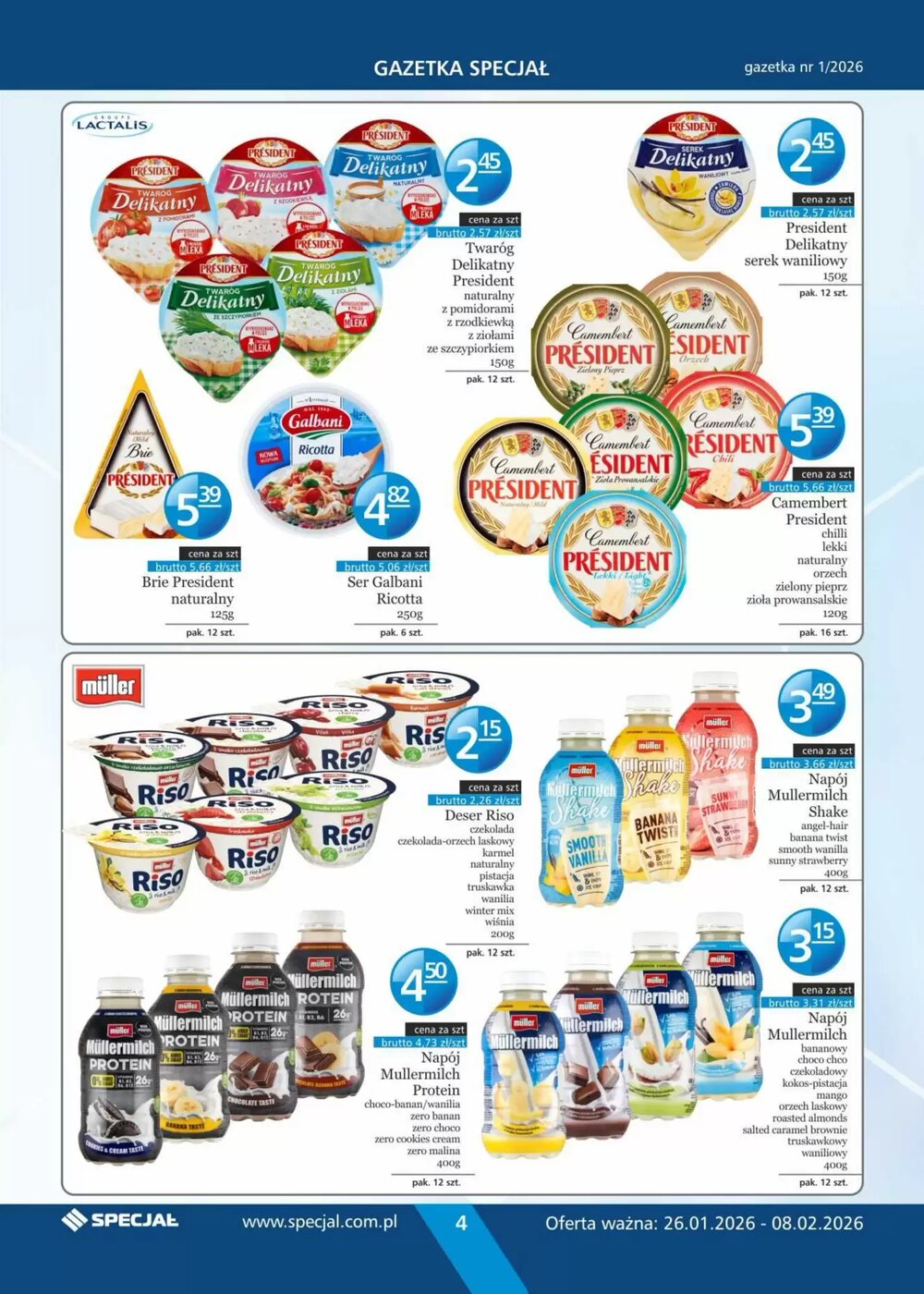 Gazetka promocyjna Specjał  ważna od 26.01.2026 - Strona 4.