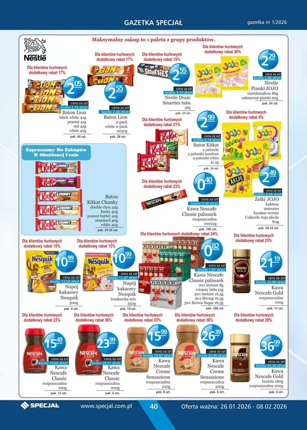 Gazetka promocyjna Specjał  ważna od 26.01.2026 - Strona 40.