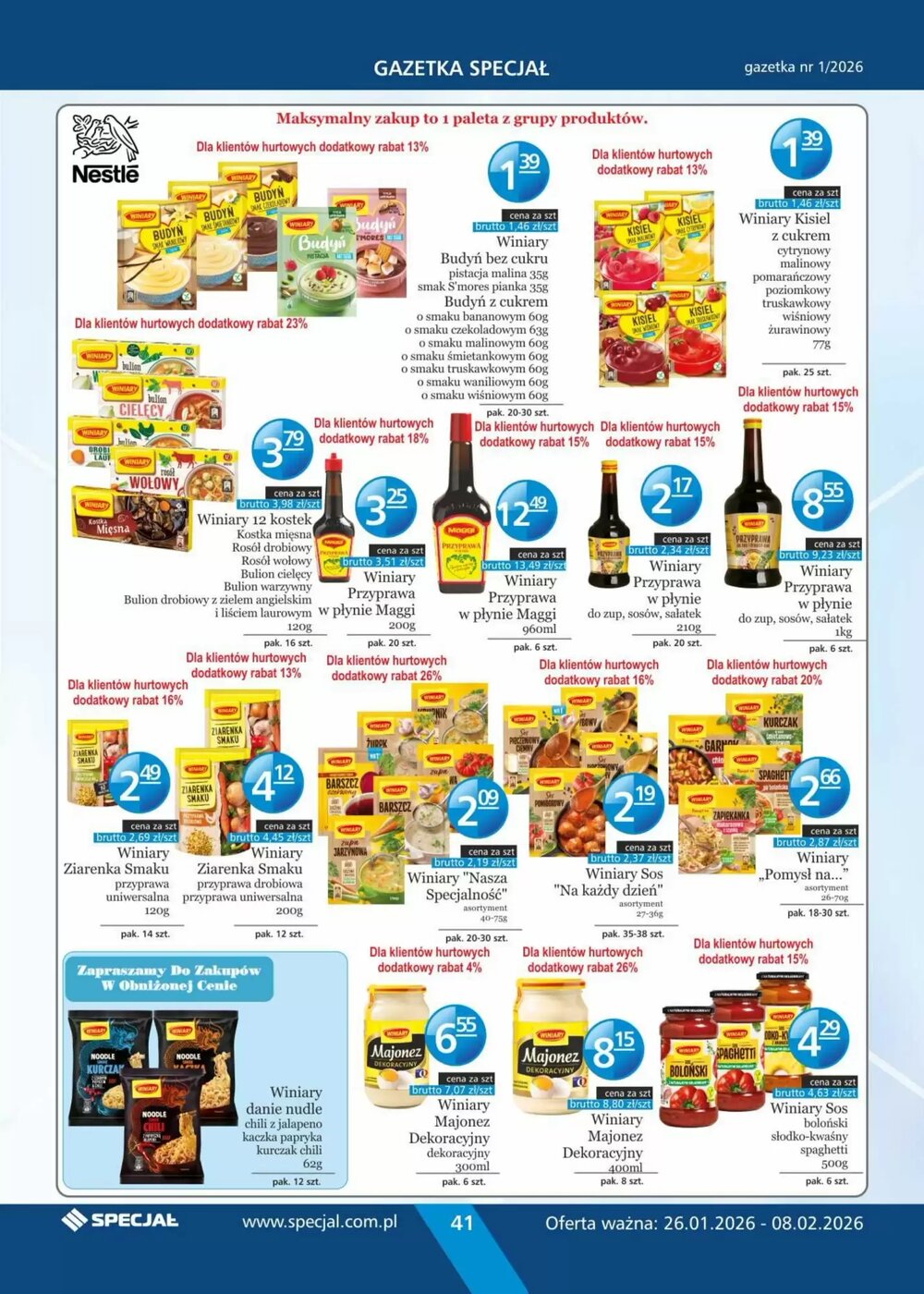 Gazetka promocyjna Specjał  ważna od 26.01.2026 - Strona 41.