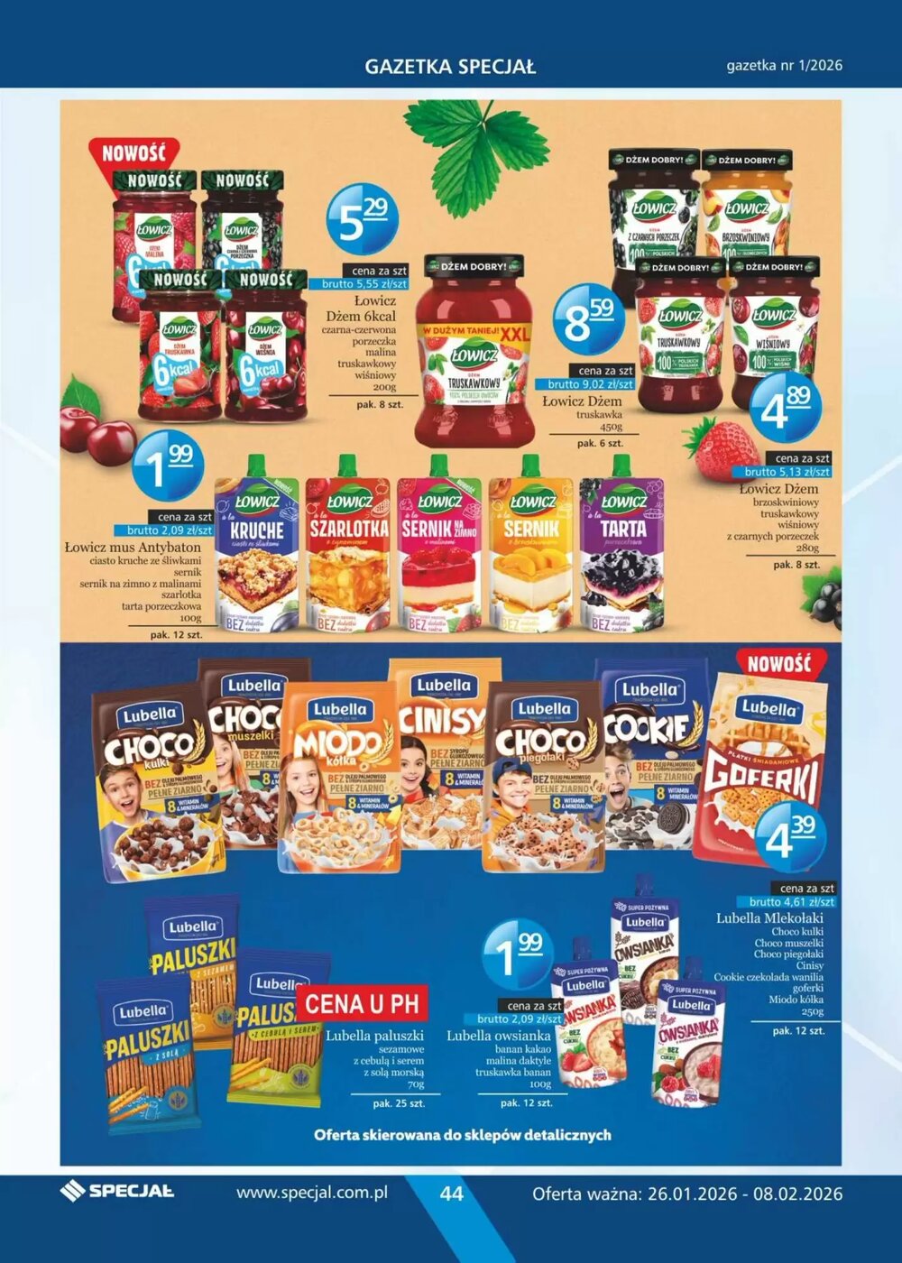 Gazetka promocyjna Specjał  ważna od 26.01.2026 - Strona 44.
