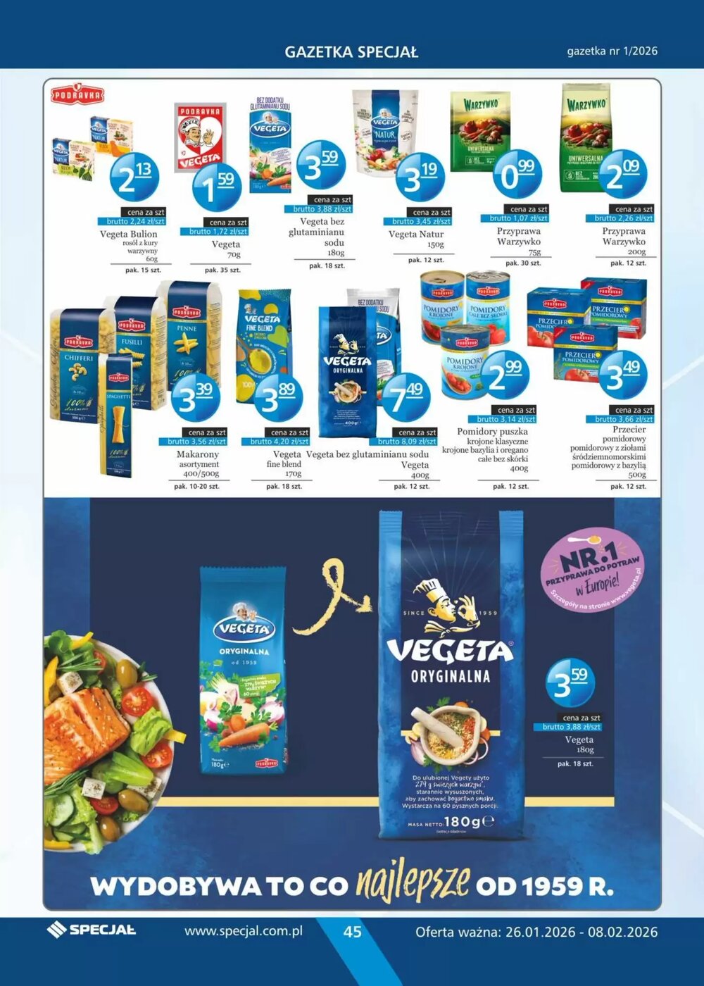 Gazetka promocyjna Specjał  ważna od 26.01.2026 - Strona 45.