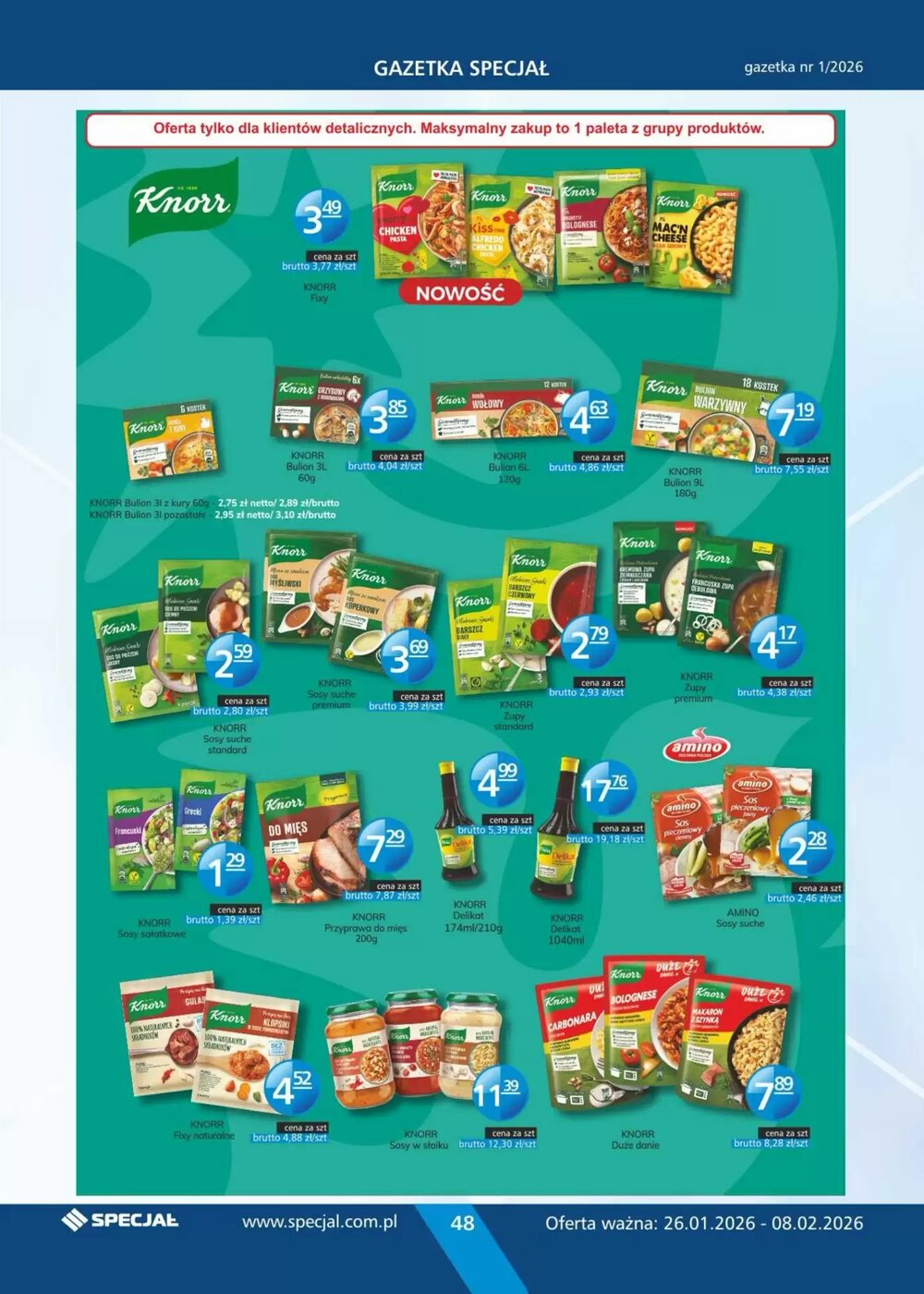 Gazetka promocyjna Specjał  ważna od 26.01.2026 - Strona 48.