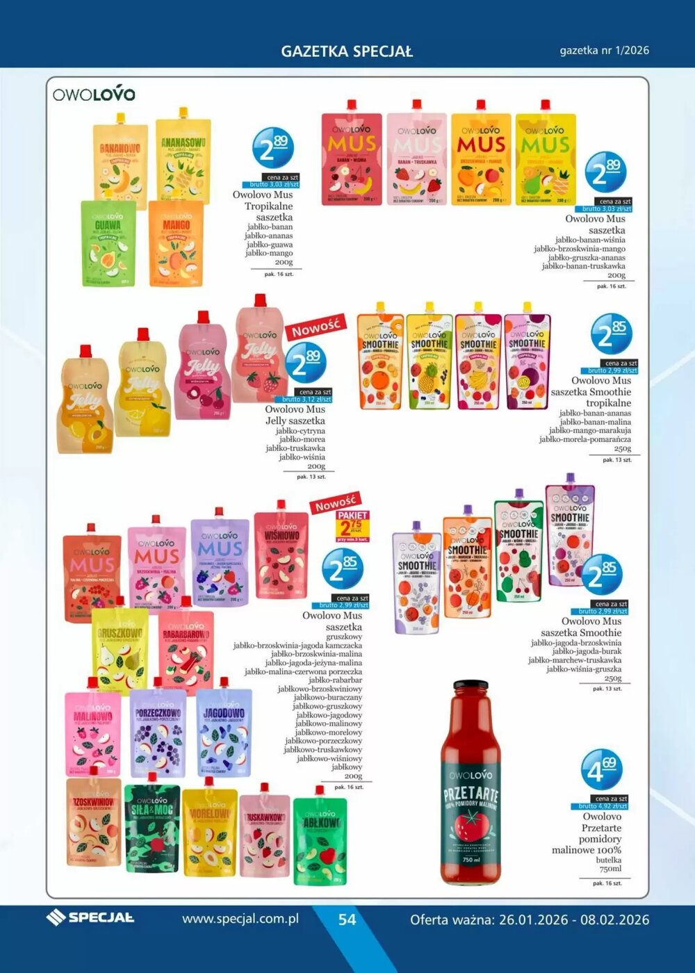 Gazetka promocyjna Specjał  ważna od 26.01.2026 - Strona 54.