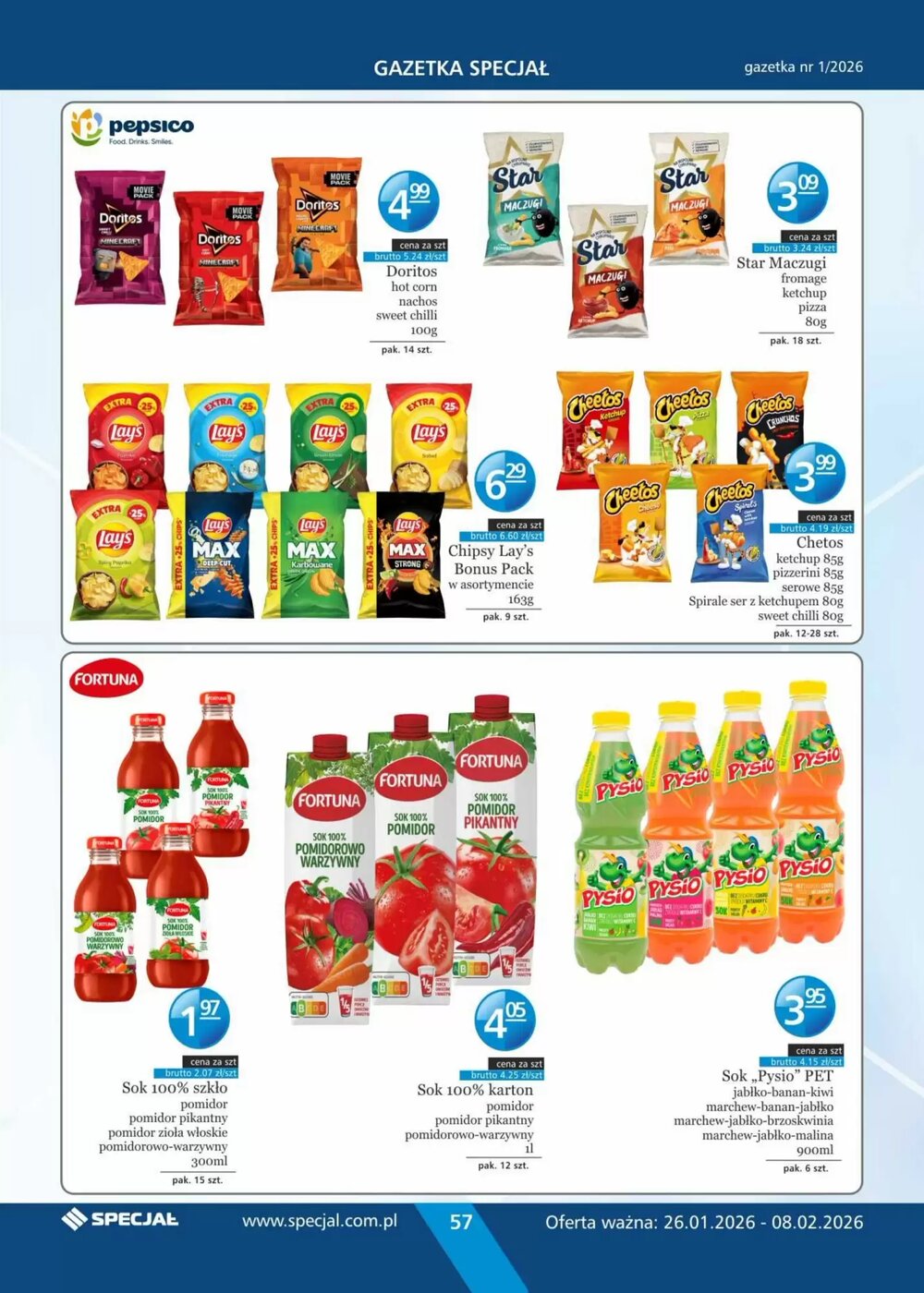Gazetka promocyjna Specjał  ważna od 26.01.2026 - Strona 57.