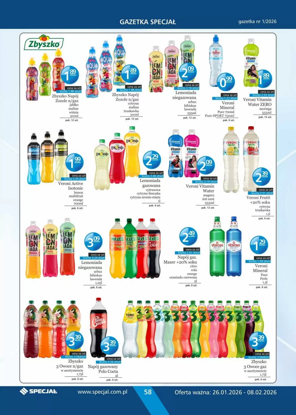Gazetka promocyjna Specjał  ważna od 26.01.2026 - Strona 58.