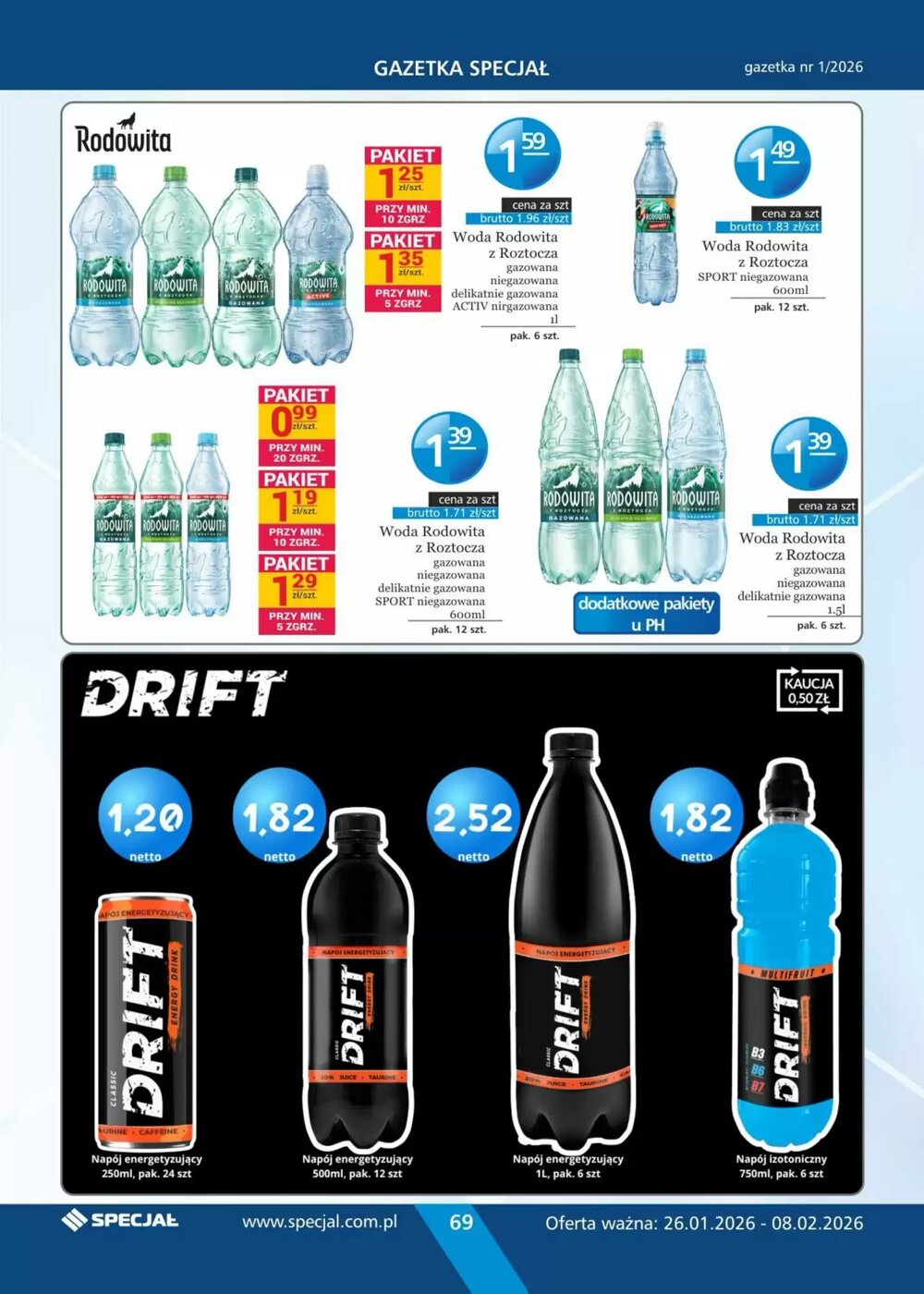 Gazetka promocyjna Specjał  ważna od 26.01.2026 - Strona 69.