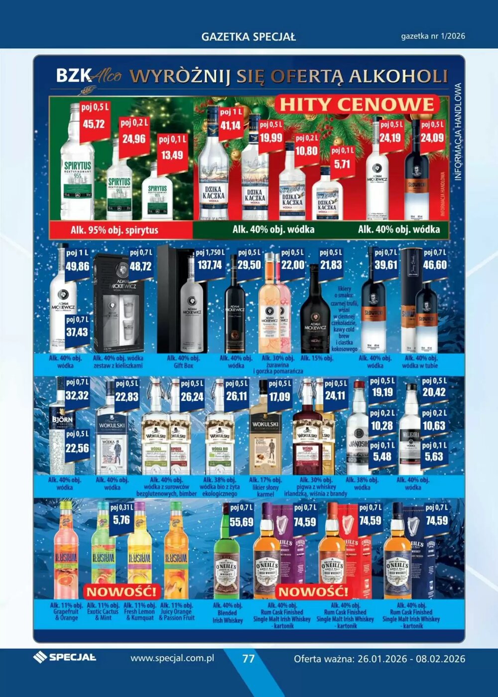 Gazetka promocyjna Specjał  ważna od 26.01.2026 - Strona 77.