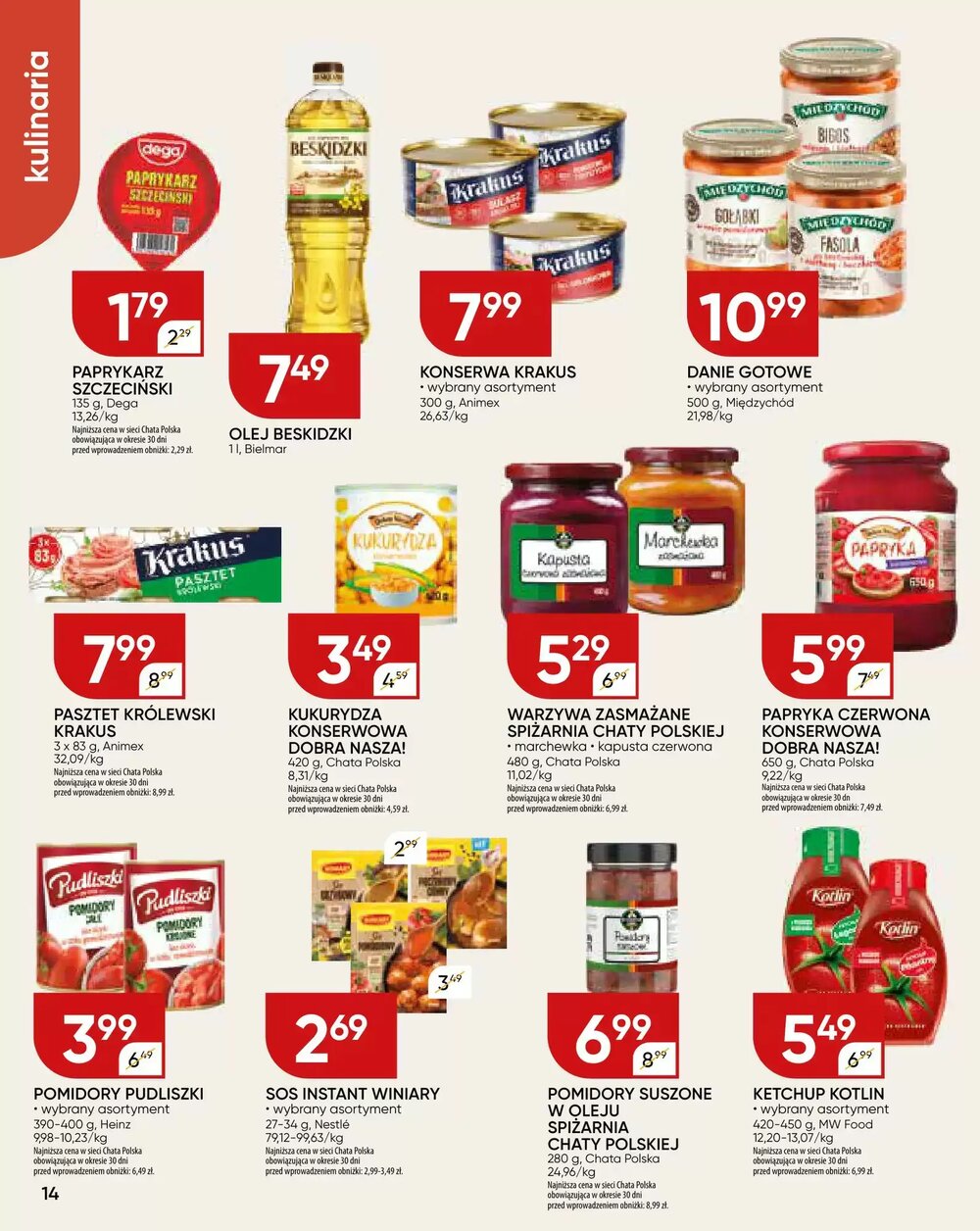Gazetka promocyjna Chata Polska  ważna od 27.01.2026 - Strona 14.