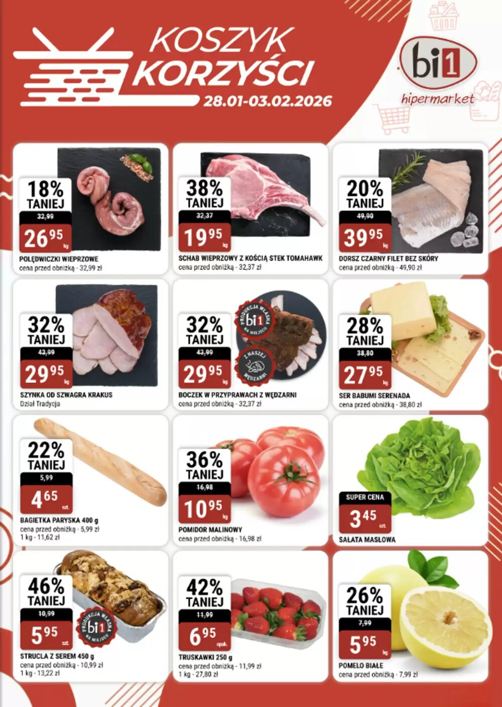 Gazetka promocyjna bi1  ważna od 28.01.2026 - Strona 1.