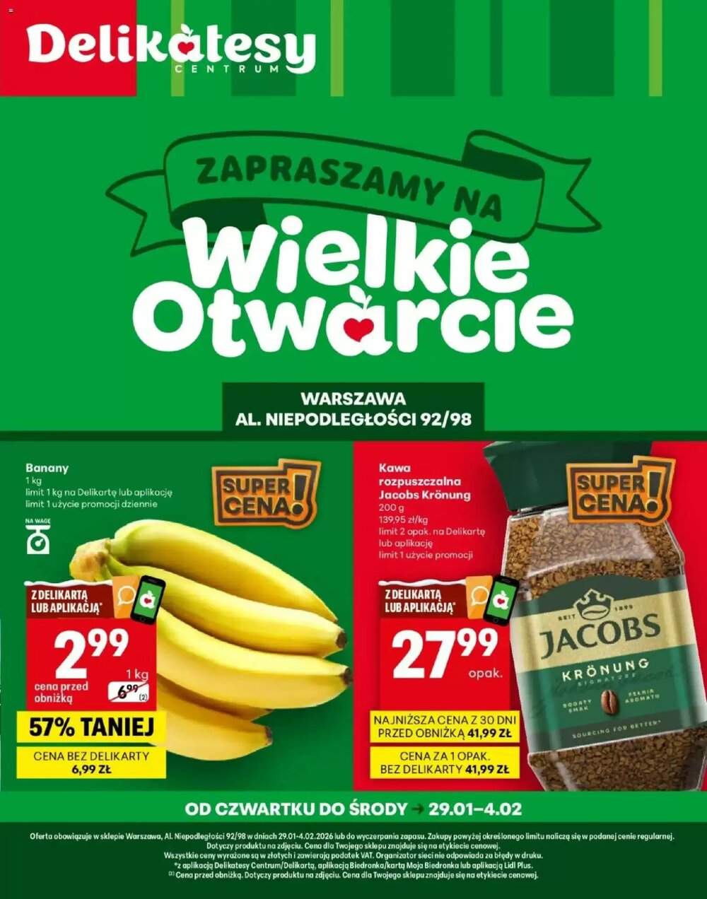 Gazetka promocyjna Delikatesy Centrum  ważna od 29.01.2026 - Strona 1.