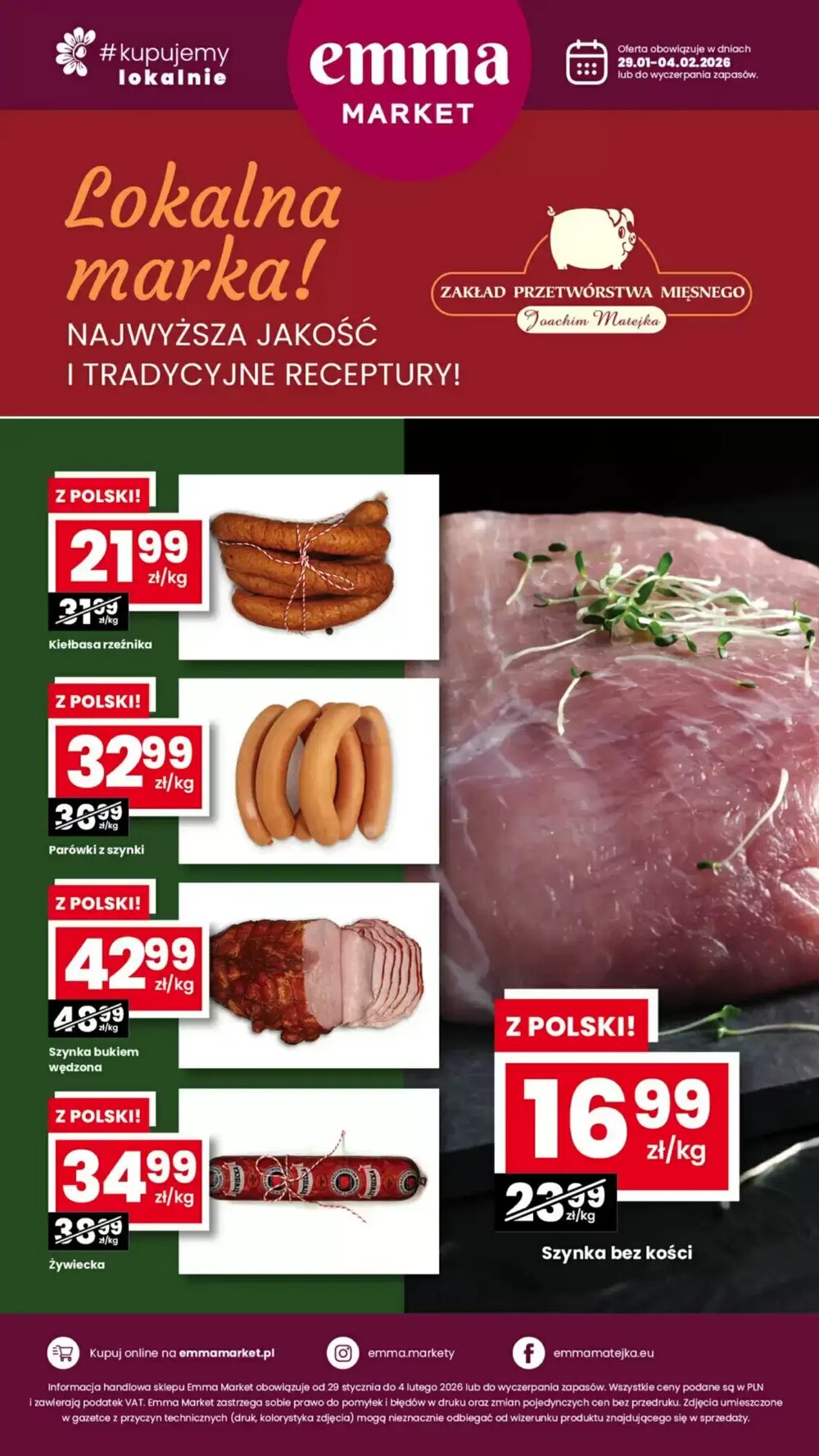 Gazetka promocyjna EMMA market  ważna od 29.01.2026 - Strona 1.