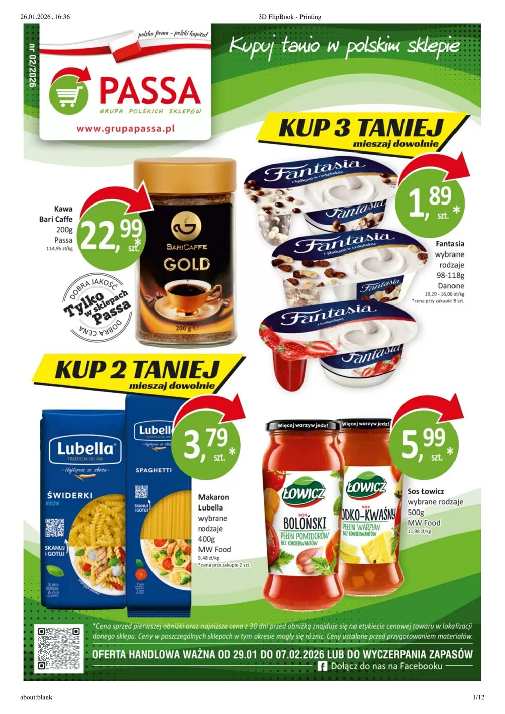 Gazetka promocyjna Market Point  ważna od 29.01.2026 - Strona 1.