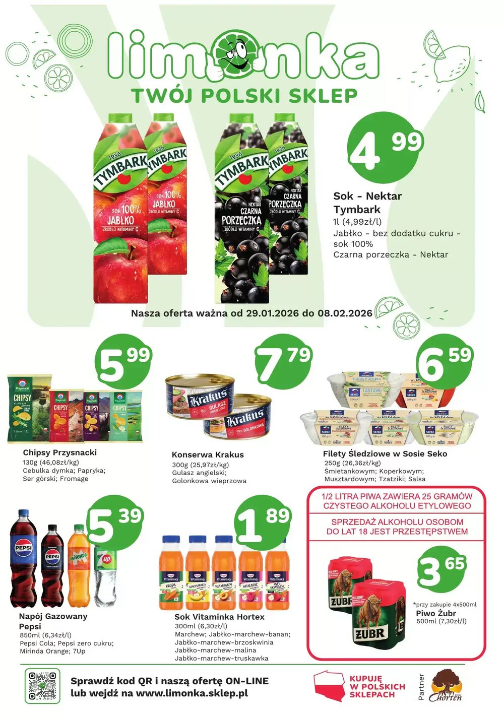 Gazetka promocyjna Limonka  ważna od 29.01.2026 - Strona 1.