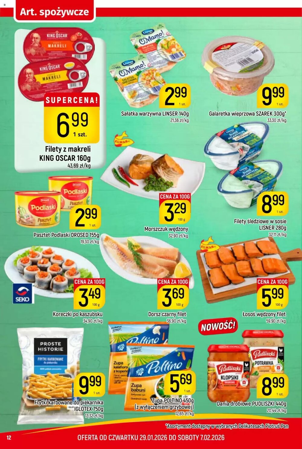 Gazetka promocyjna Delikatesy Piotruś Pan  ważna od 29.01.2026 - Strona 12.