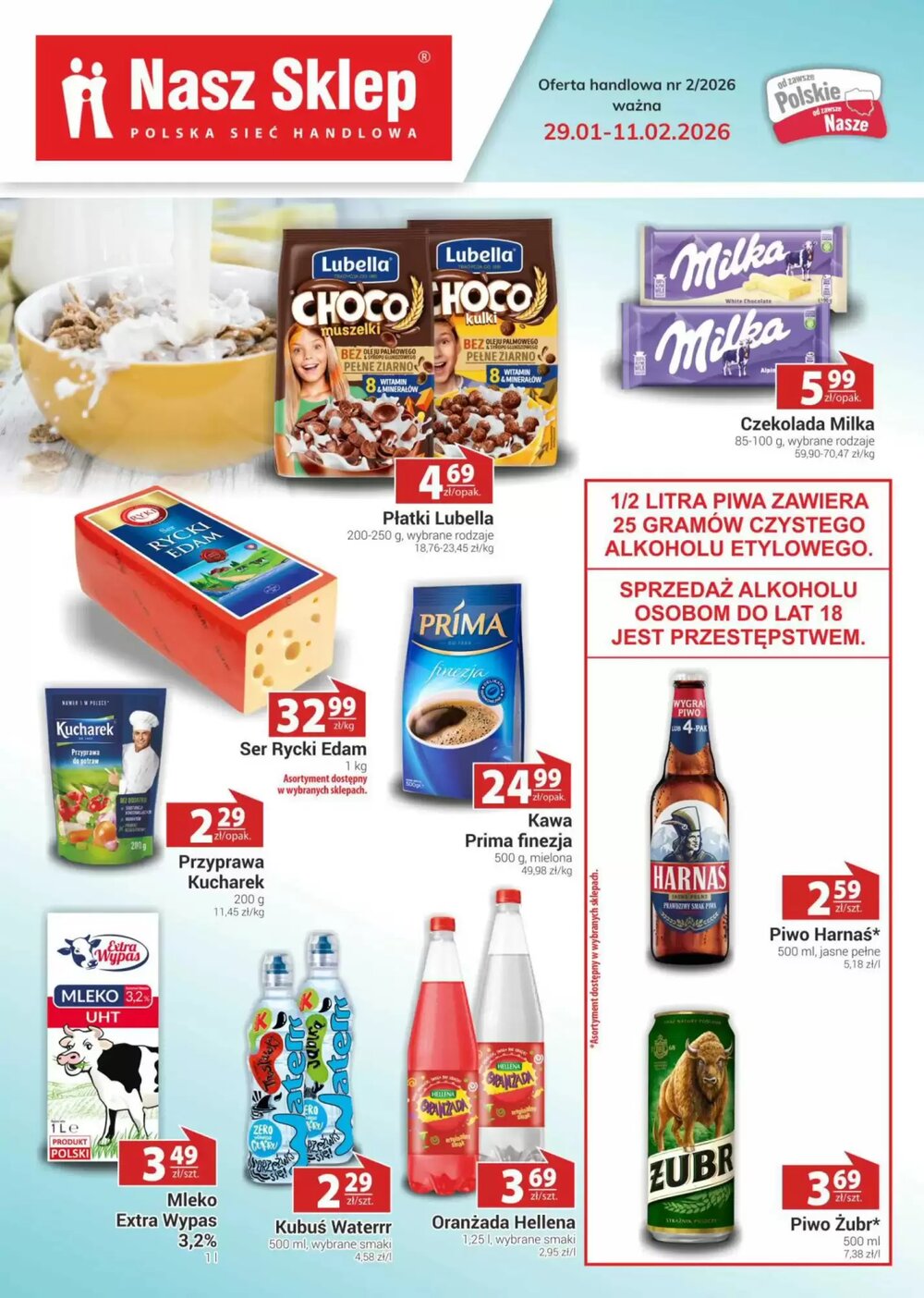 Gazetka promocyjna Nasz Sklep  ważna od 29.01.2026 - Strona 1.