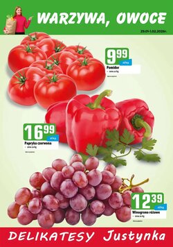 Gazetka promocyjna Delikatesy Justynka  ważna od 29.01.2026
