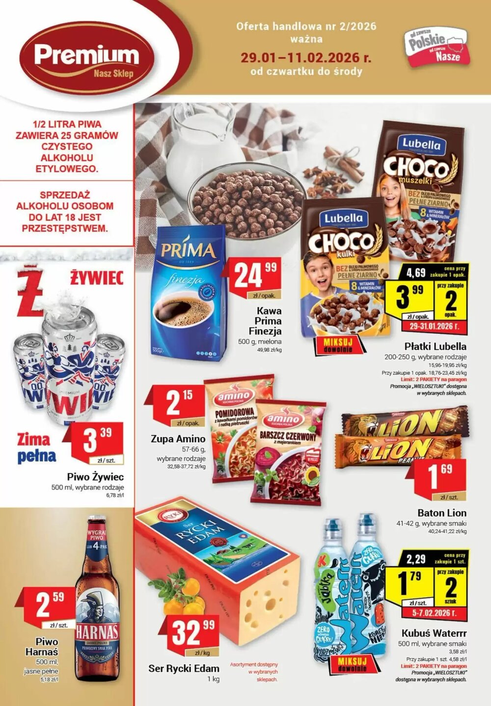 Gazetka promocyjna Premium Nasz Sklep  ważna od 29.01.2026 - Strona 1.