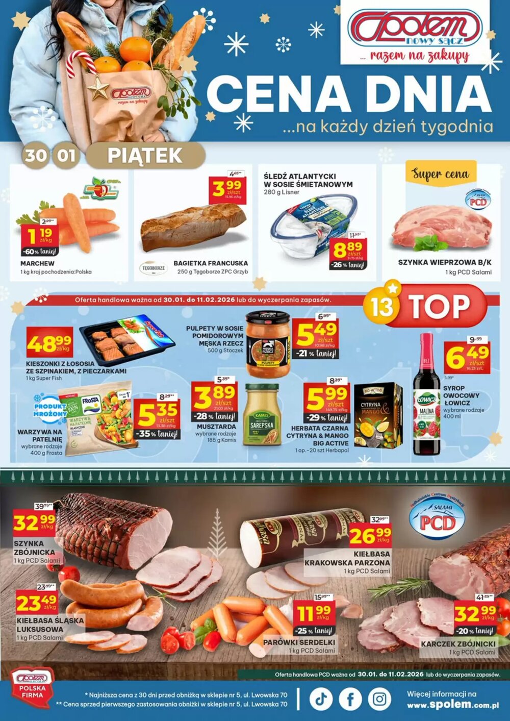 Gazetka promocyjna Społem  ważna od 30.01.2026 - Strona 1.