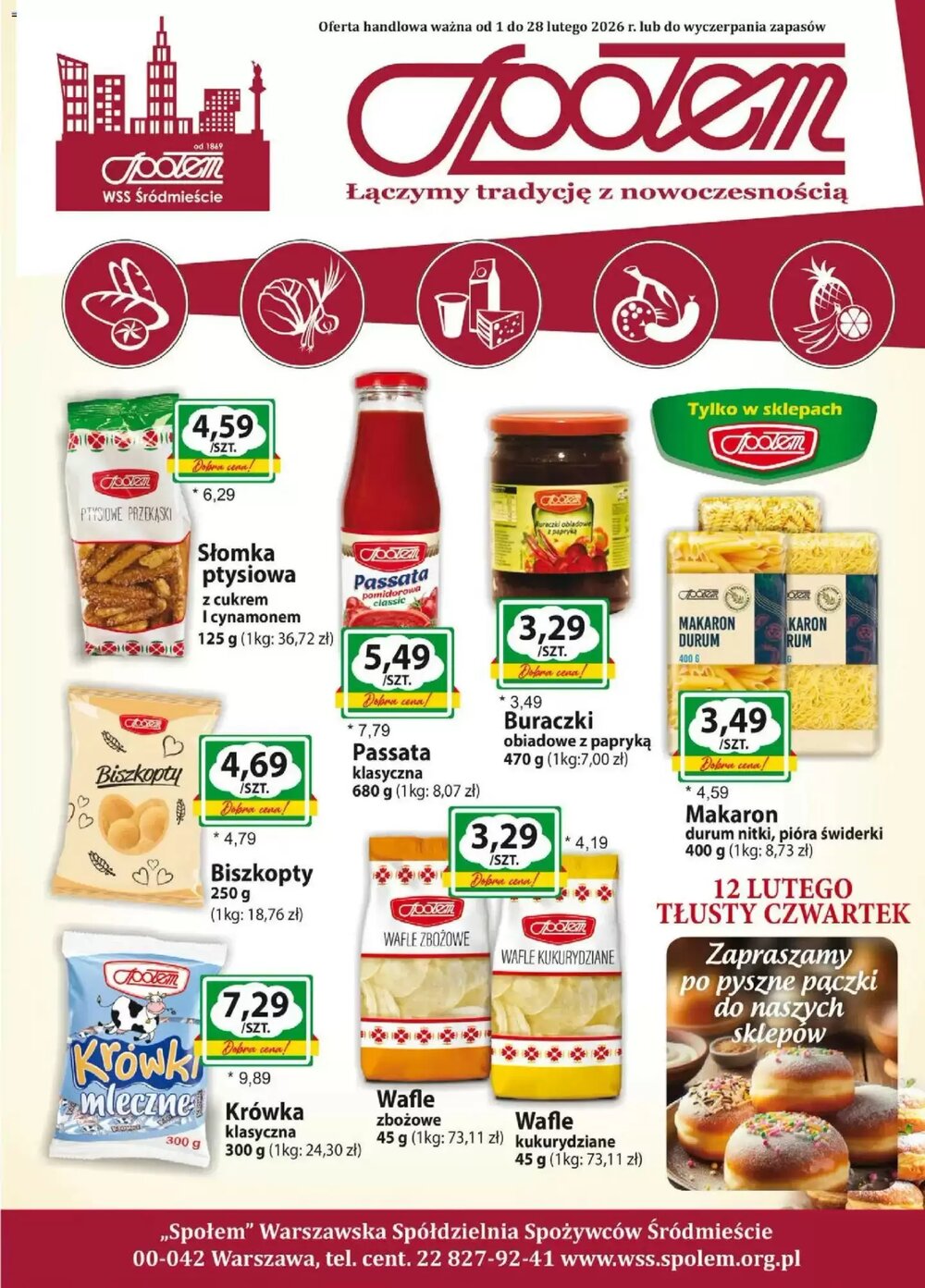 Gazetka promocyjna Społem  ważna od 01.02.2026 - Strona 1.