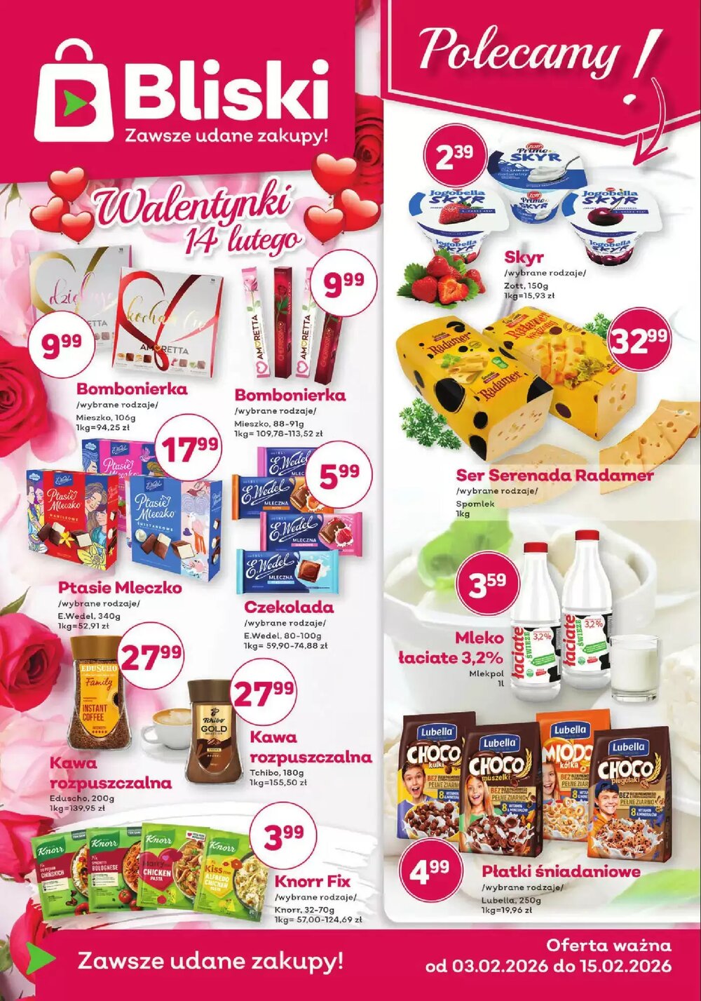 Gazetka promocyjna Bliski  ważna od 03.02.2026 - Strona 1.
