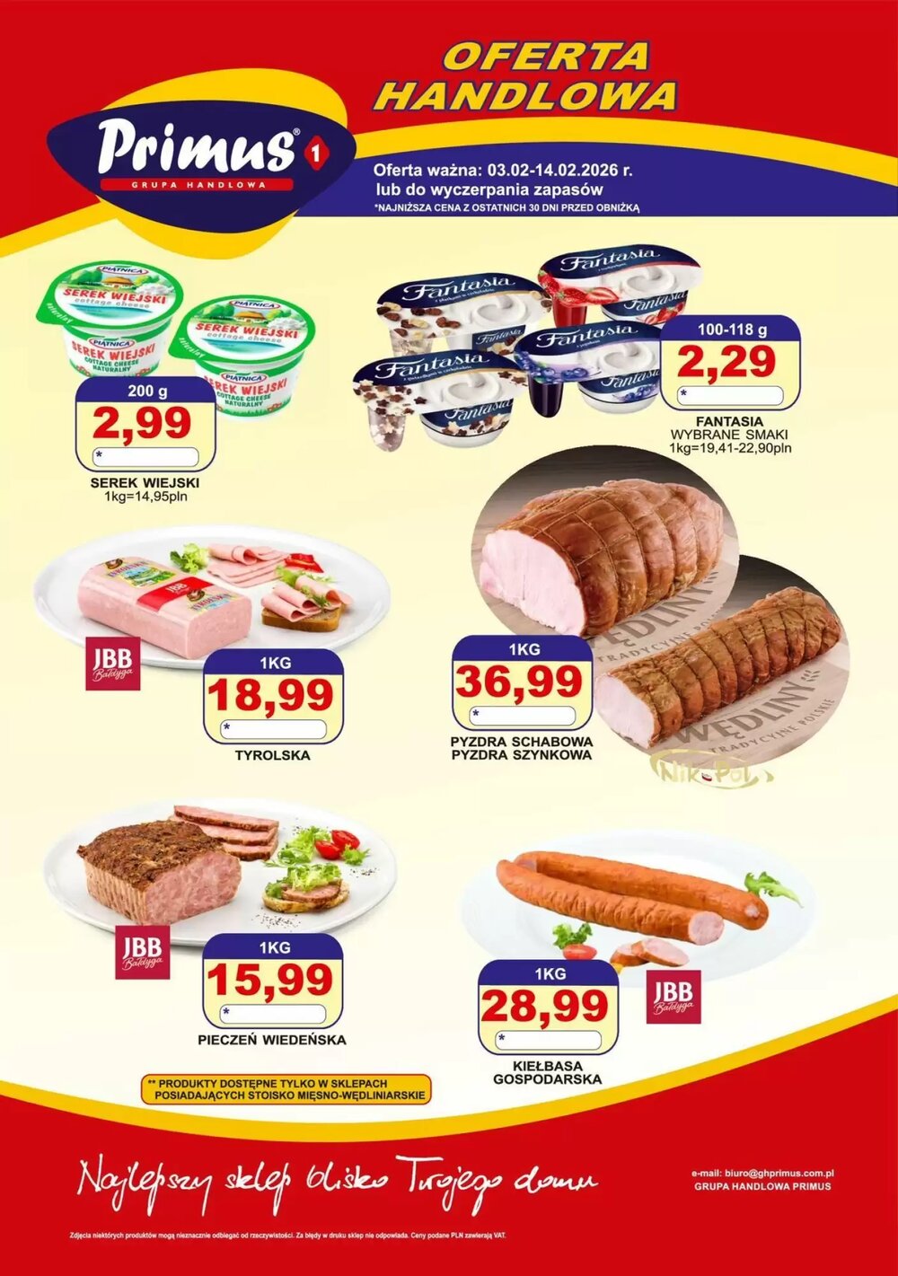 Gazetka promocyjna Primus  ważna od 03.02.2026 - Strona 1.