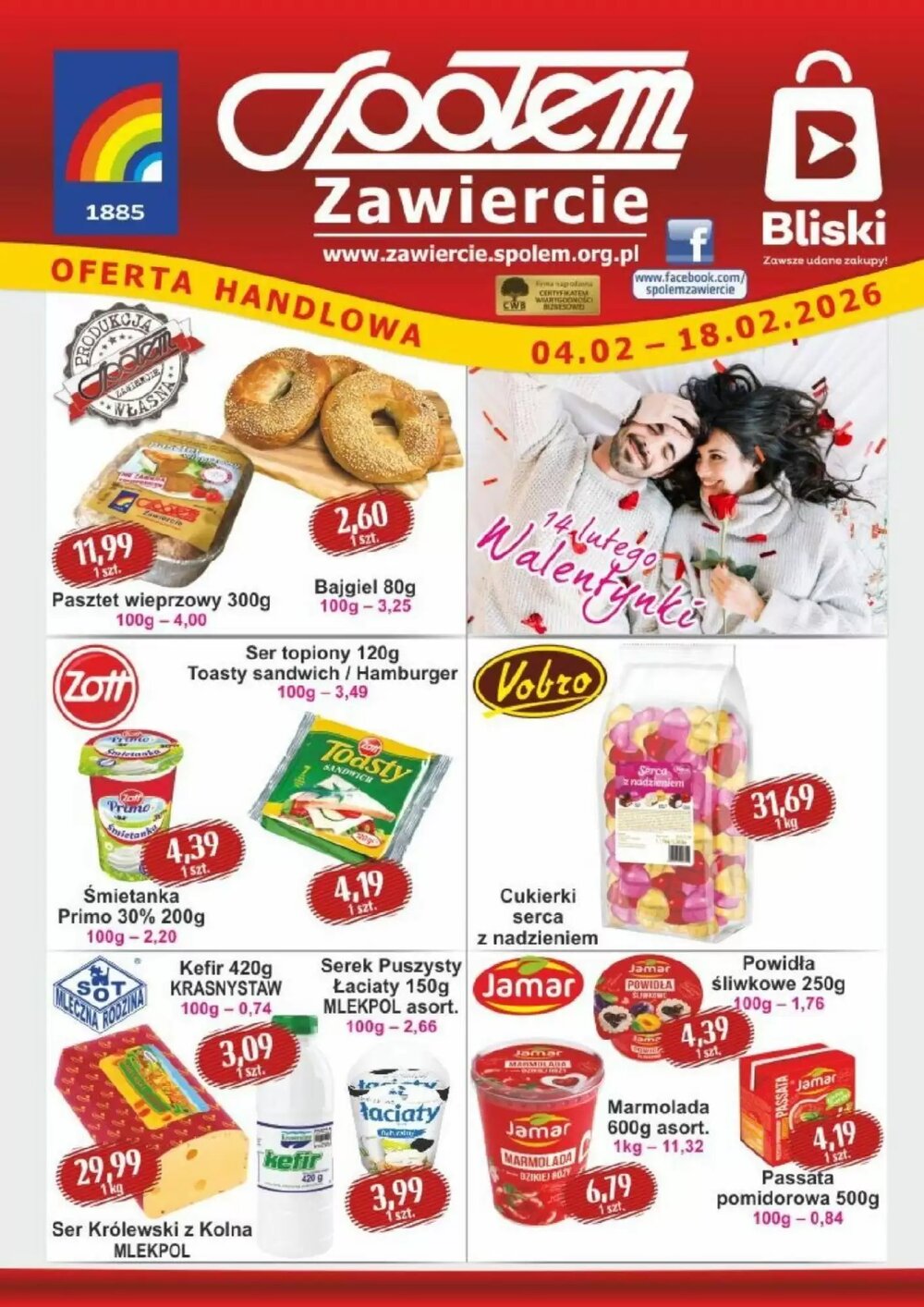 Gazetka promocyjna Społem  ważna od 04.02.2026 - Strona 1.