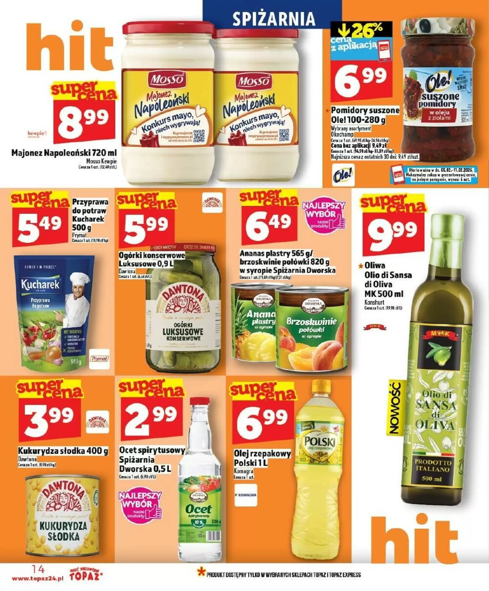 Gazetka promocyjna Topaz  ważna od 05.02.2026 - Strona 14.