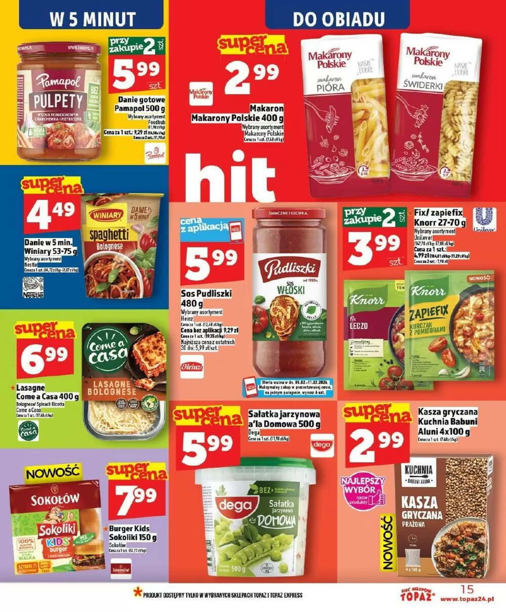 Gazetka promocyjna Topaz  ważna od 05.02.2026 - Strona 15.