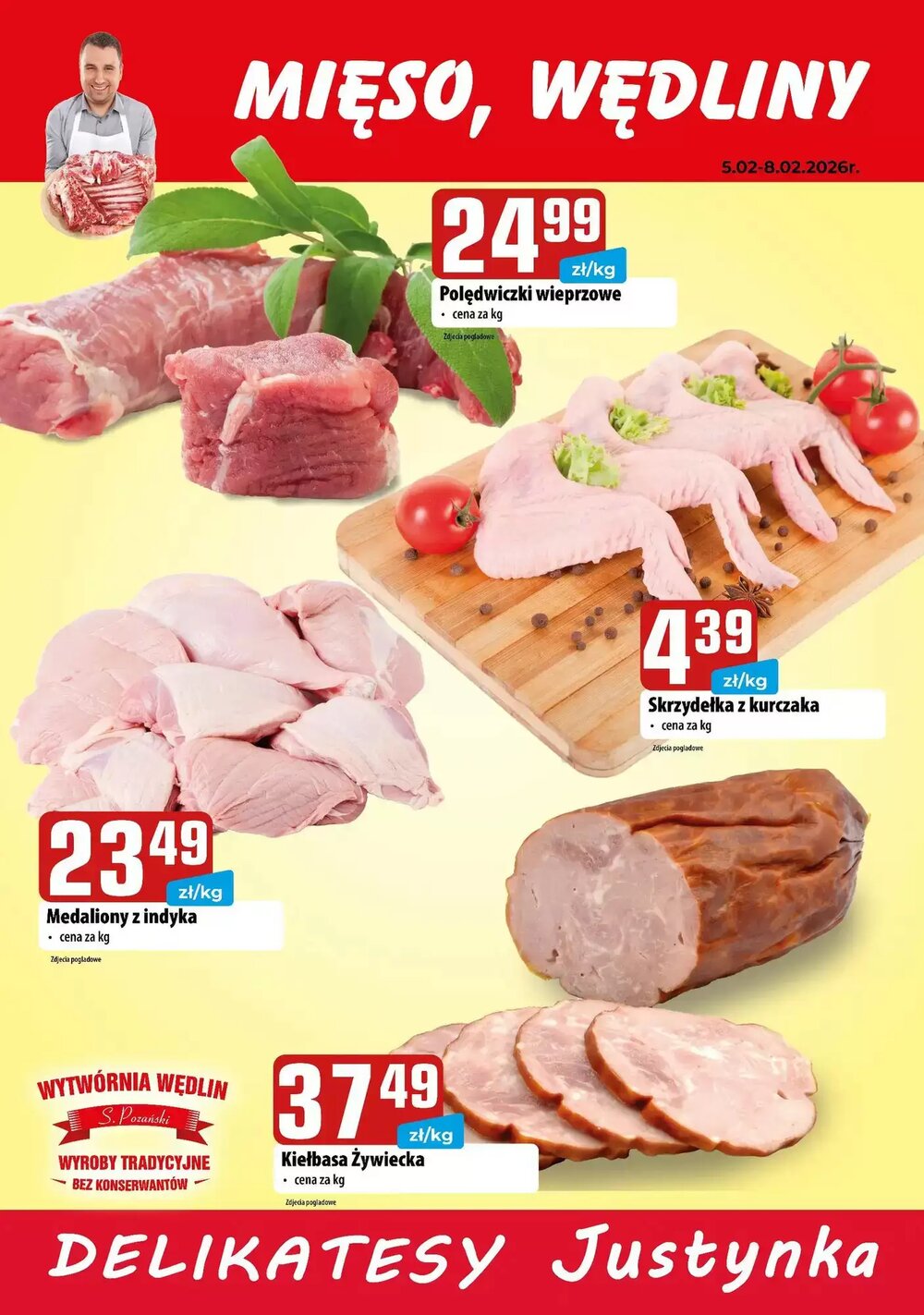 Gazetka promocyjna Delikatesy Justynka  ważna od 05.02.2026 - Strona 2.