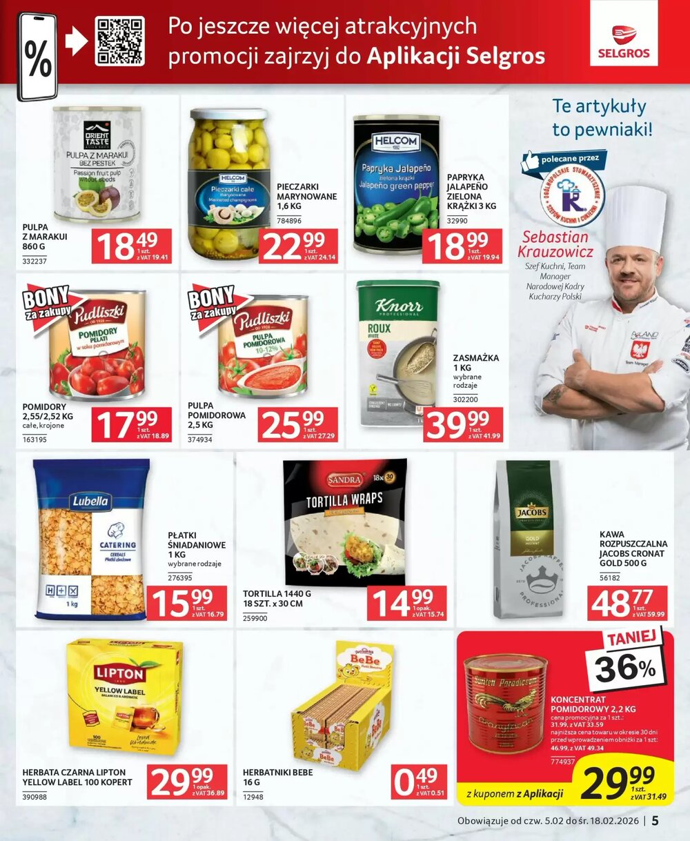 Gazetka promocyjna Selgros  ważna od 05.02.2026 - Strona 5.