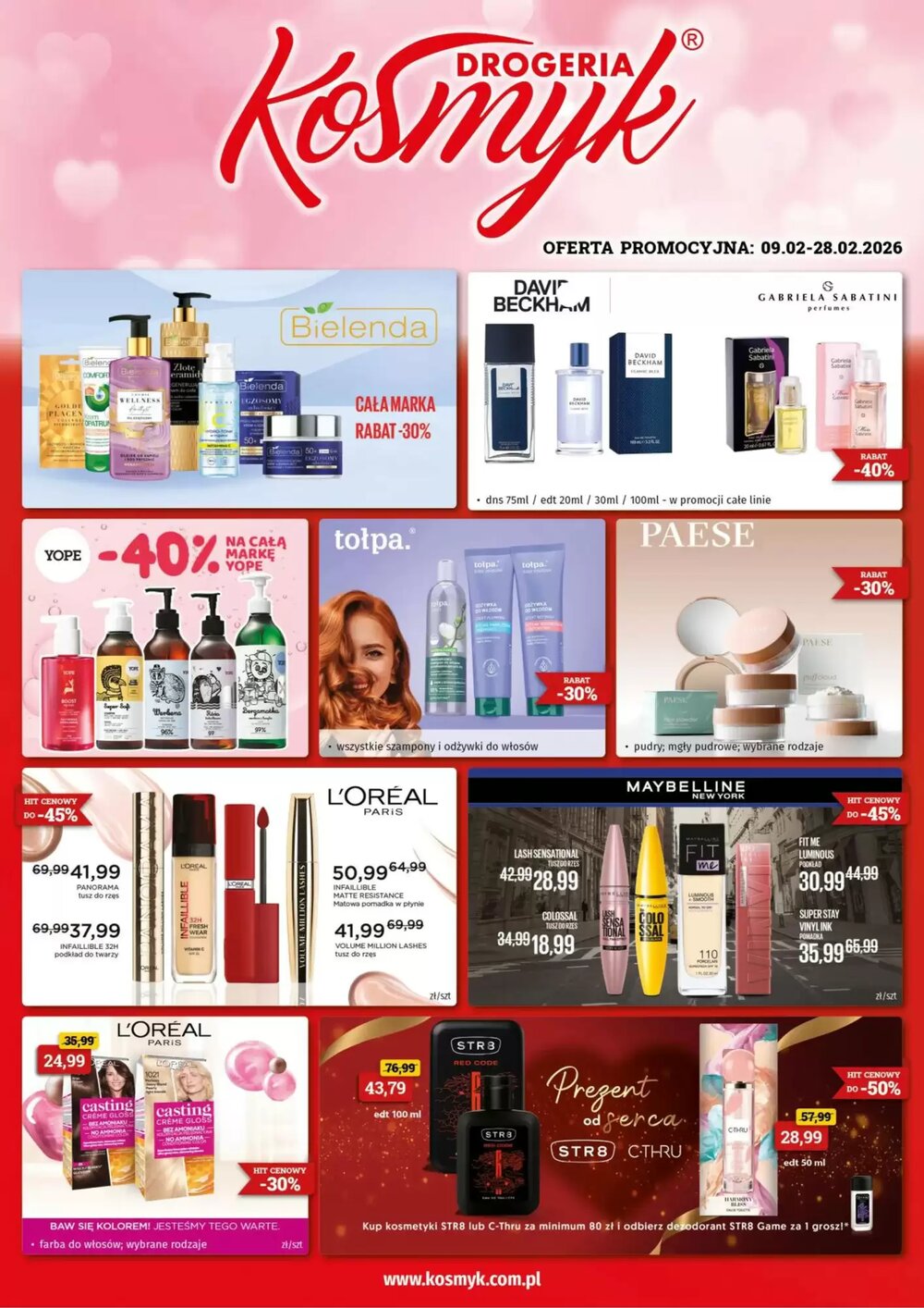 Gazetka promocyjna Drogeria Kosmyk  ważna od 09.02.2026 - Strona 1.