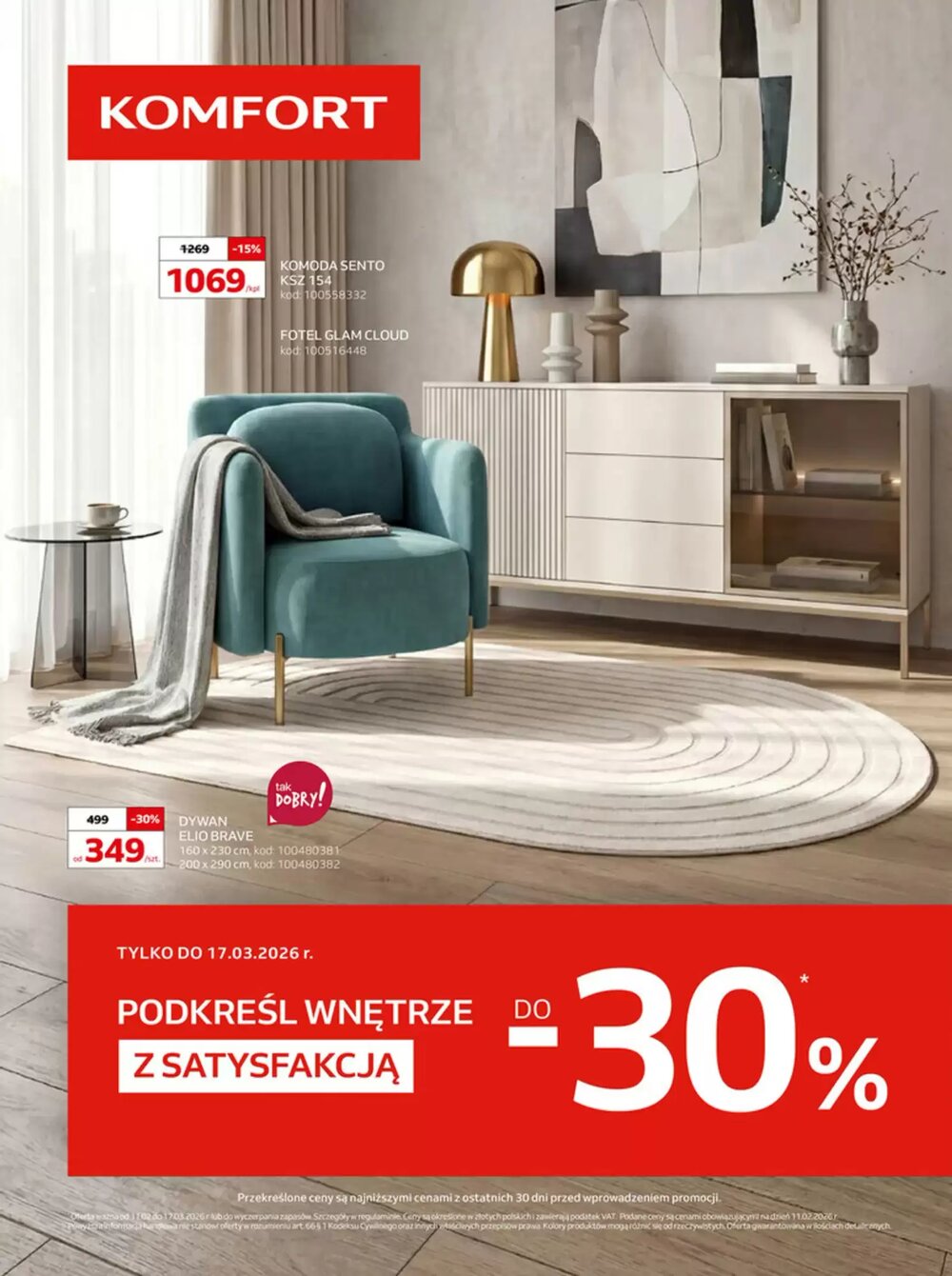Gazetka promocyjna Komfort  ważna od 09.02.2026 - Strona 1.