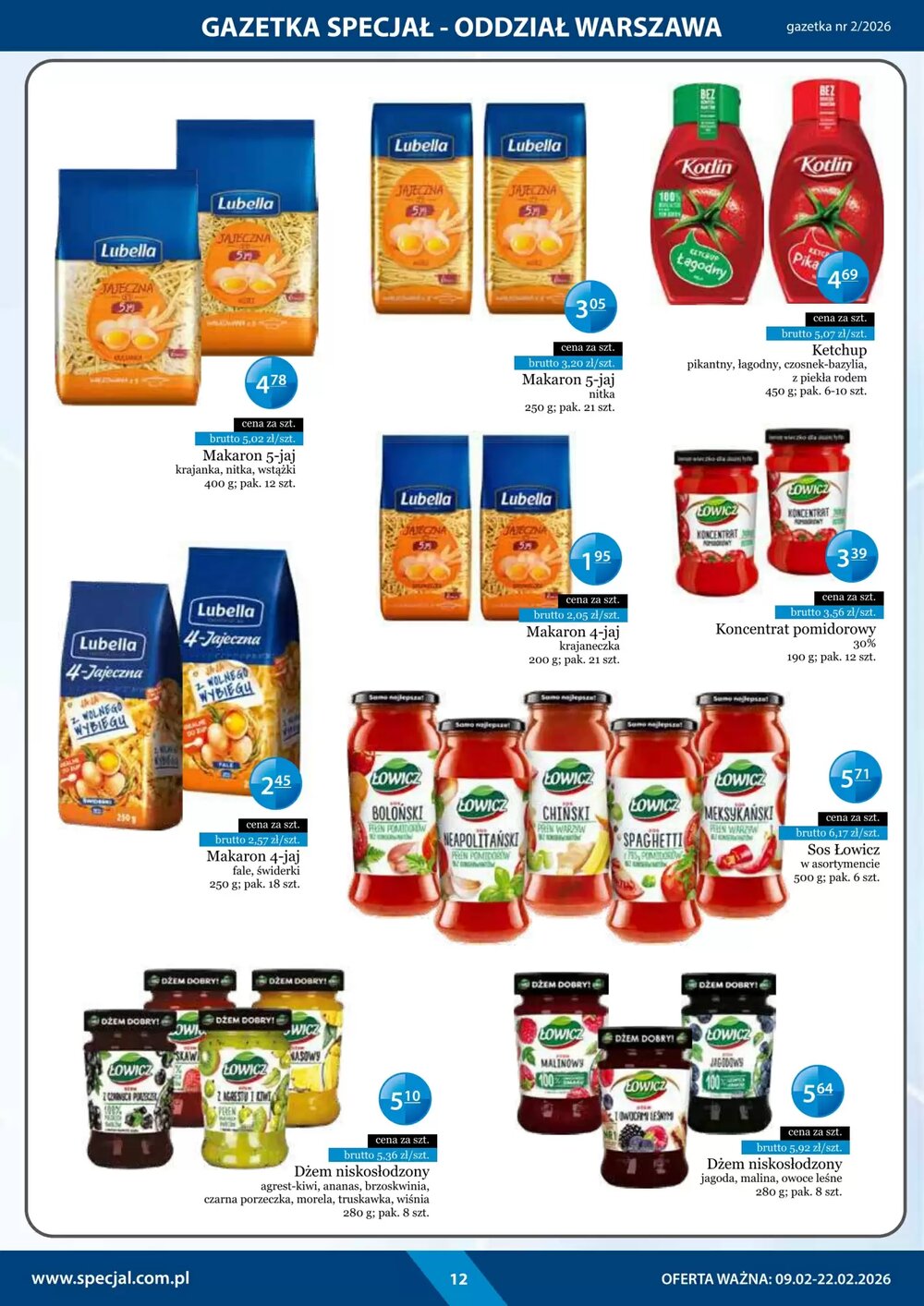 Gazetka promocyjna Specjał  ważna od 09.02.2026 - Strona 12.