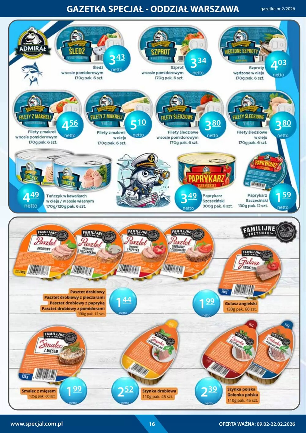 Gazetka promocyjna Specjał  ważna od 09.02.2026 - Strona 16.