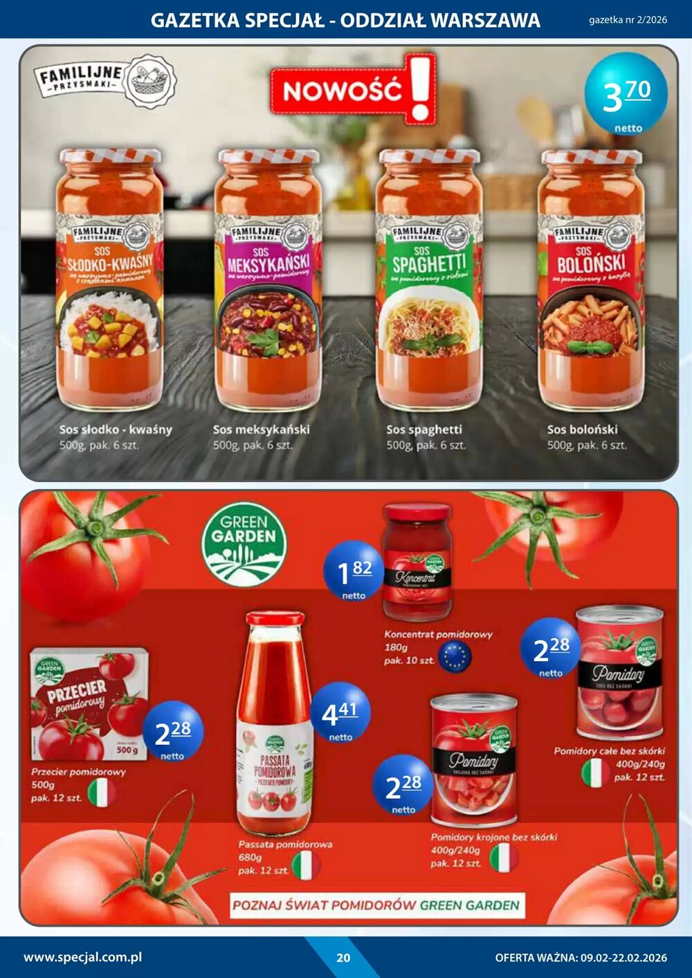 Gazetka promocyjna Specjał  ważna od 09.02.2026 - Strona 20.