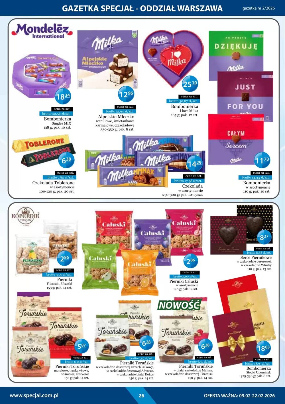 Gazetka promocyjna Specjał  ważna od 09.02.2026 - Strona 26.