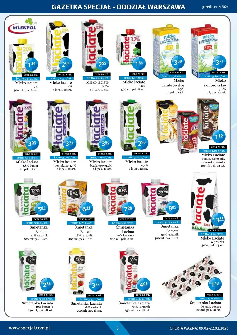 Gazetka promocyjna Specjał  ważna od 09.02.2026 - Strona 3.