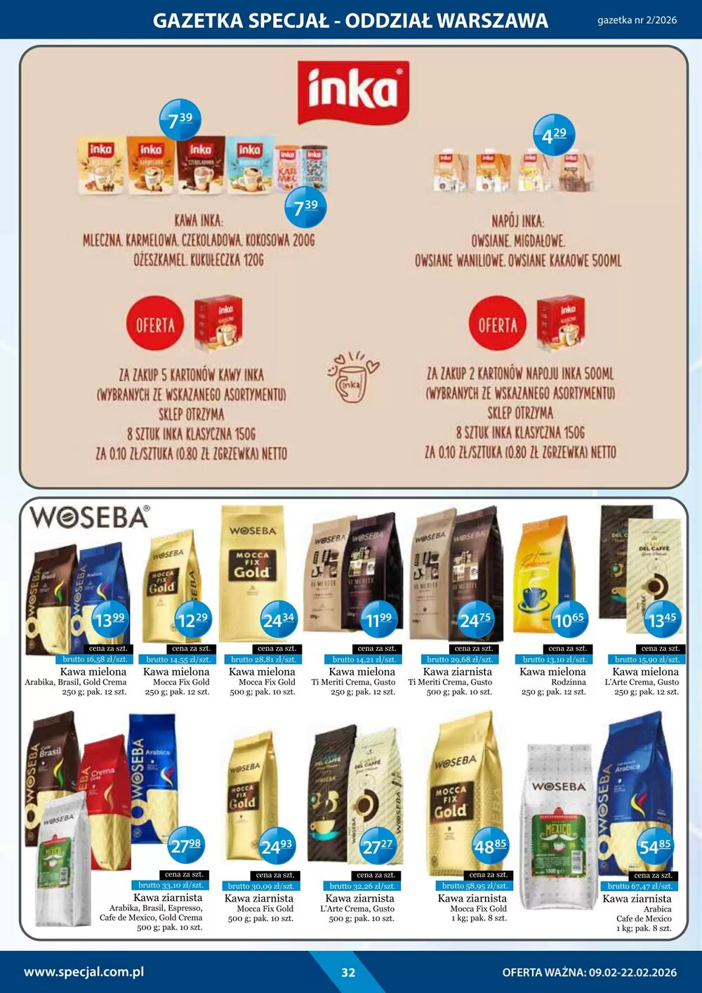 Gazetka promocyjna Specjał  ważna od 09.02.2026 - Strona 32.