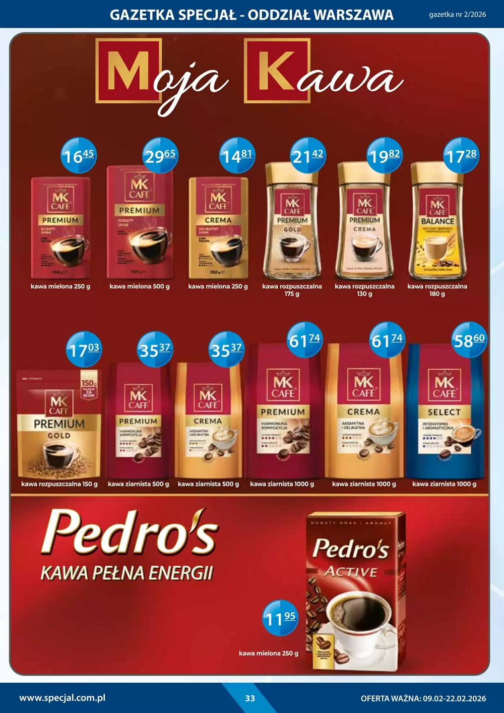 Gazetka promocyjna Specjał  ważna od 09.02.2026 - Strona 33.