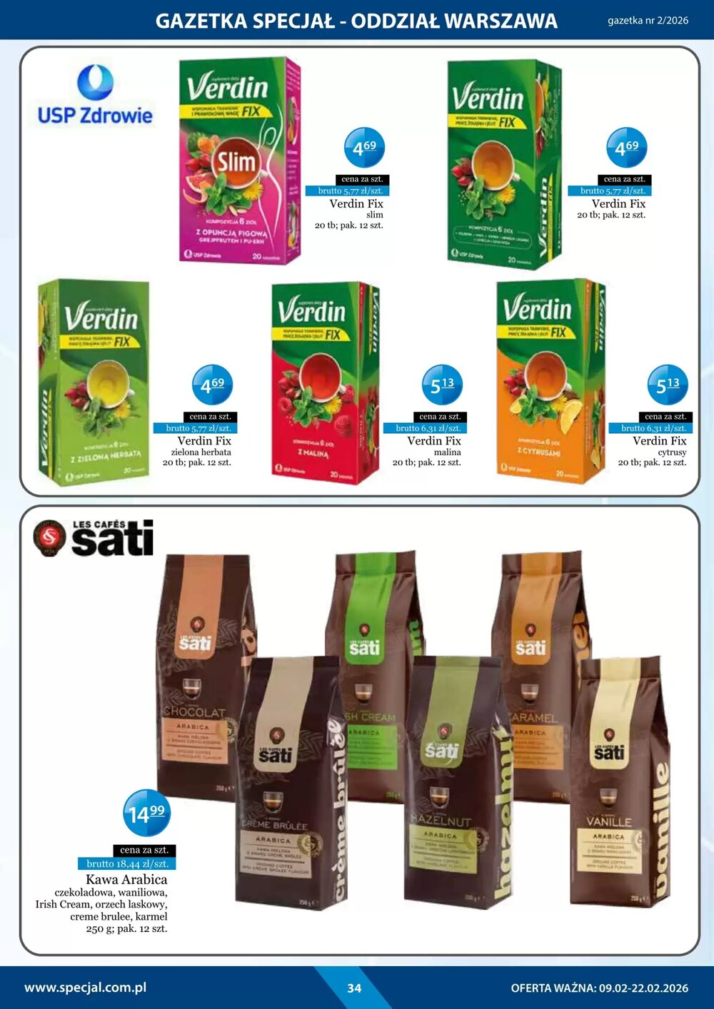 Gazetka promocyjna Specjał  ważna od 09.02.2026 - Strona 34.