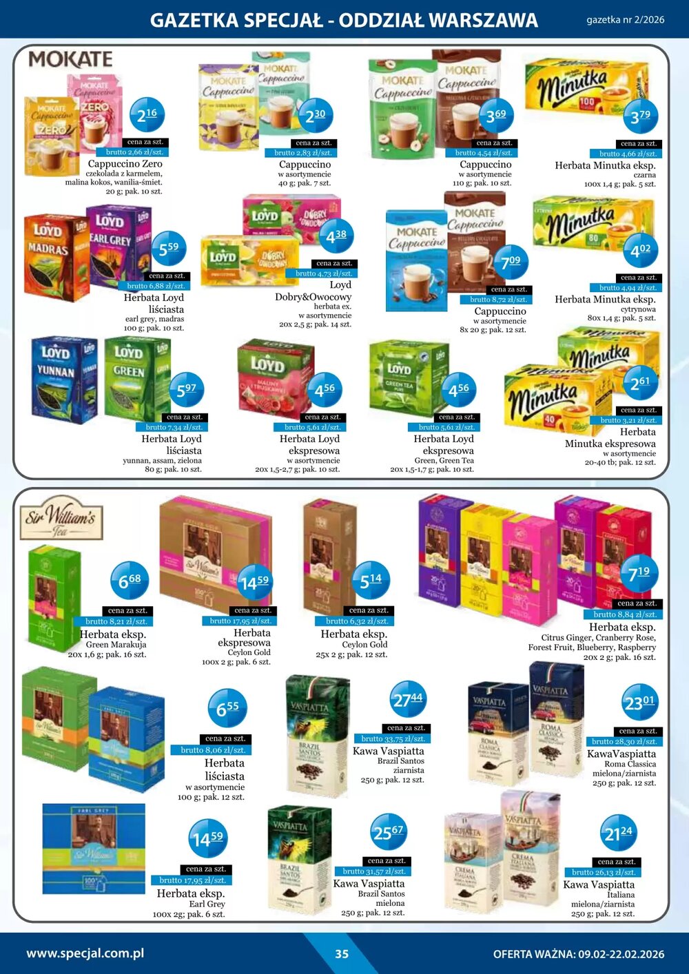 Gazetka promocyjna Specjał  ważna od 09.02.2026 - Strona 35.