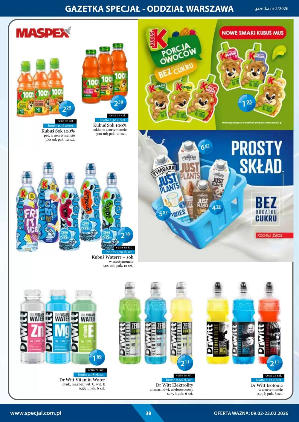 Gazetka promocyjna Specjał  ważna od 09.02.2026 - Strona 38.