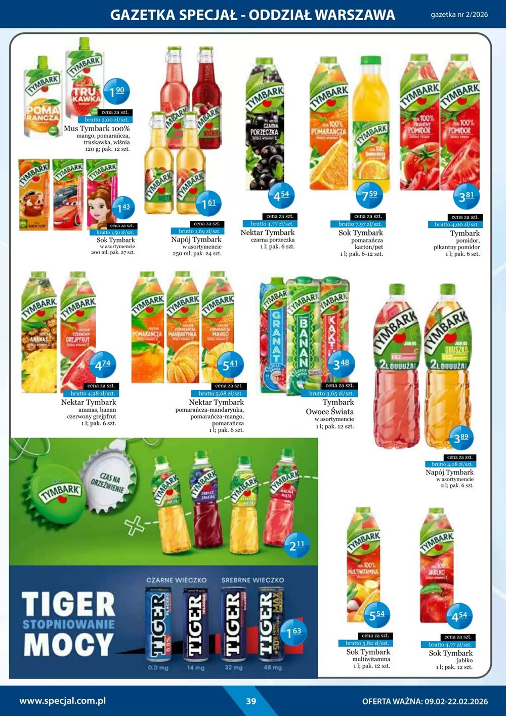 Gazetka promocyjna Specjał  ważna od 09.02.2026 - Strona 39.