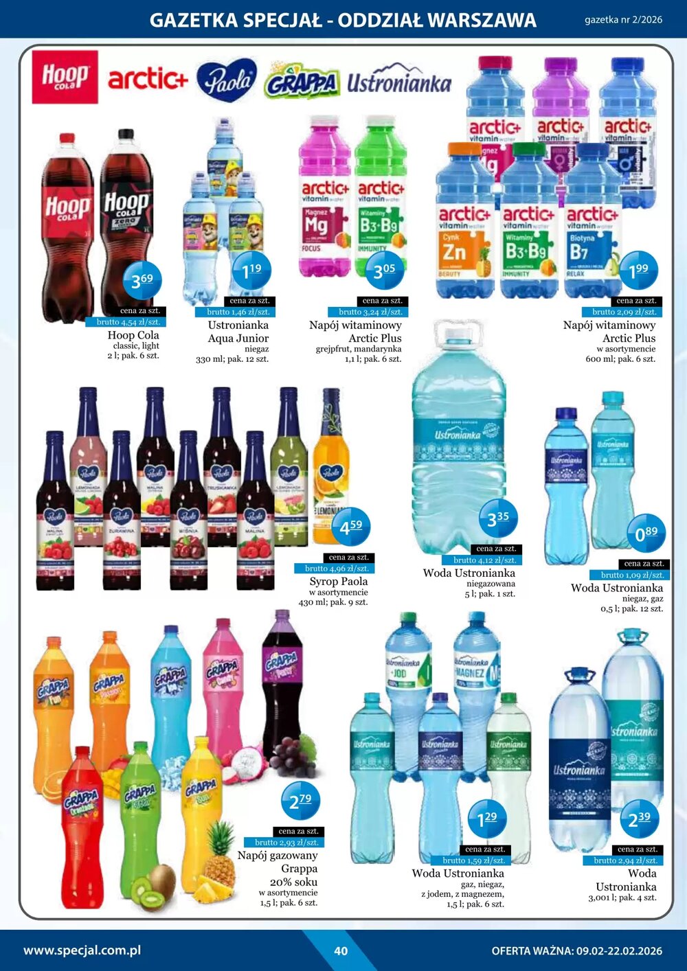 Gazetka promocyjna Specjał  ważna od 09.02.2026 - Strona 40.