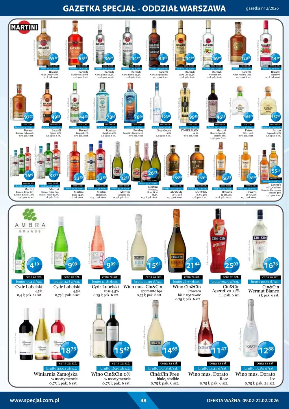Gazetka promocyjna Specjał  ważna od 09.02.2026 - Strona 48.