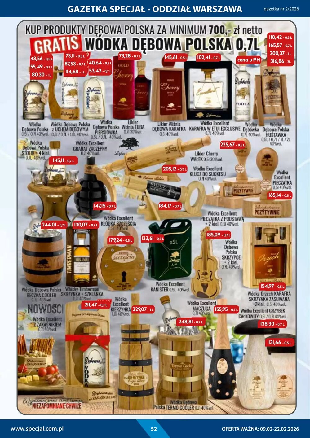 Gazetka promocyjna Specjał  ważna od 09.02.2026 - Strona 52.